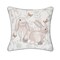 18" x 18" Garden Toile Easter Bunnies Embroidered Decorative Throw Pillow